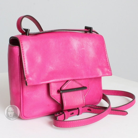 Reed Krakoff Crossbody Bag Standard Mini Pink Leather with Adjustable Strap - Picture 3 of 10
